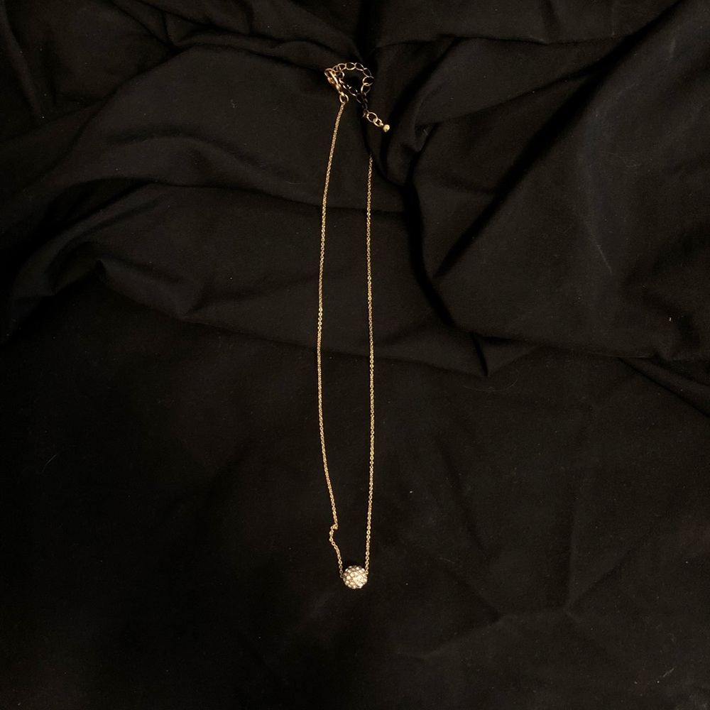 Crystal Ball Gold Choker